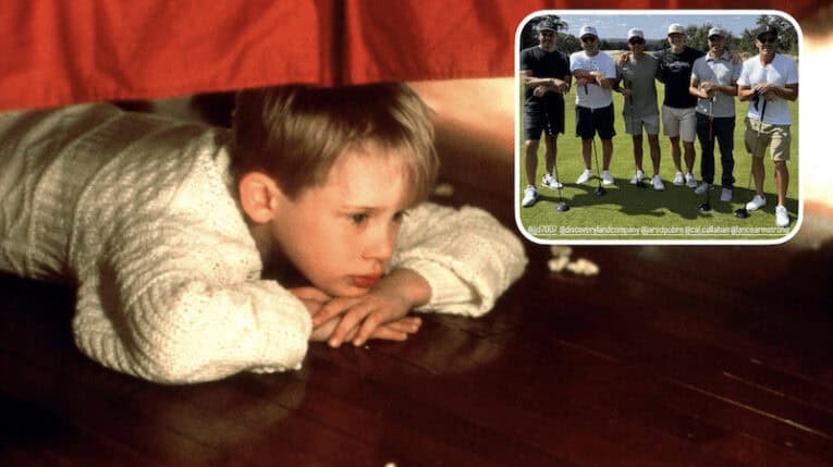 Little _______ Slater (pictured) trying to sort his personality while papa plays with his friends (insert).